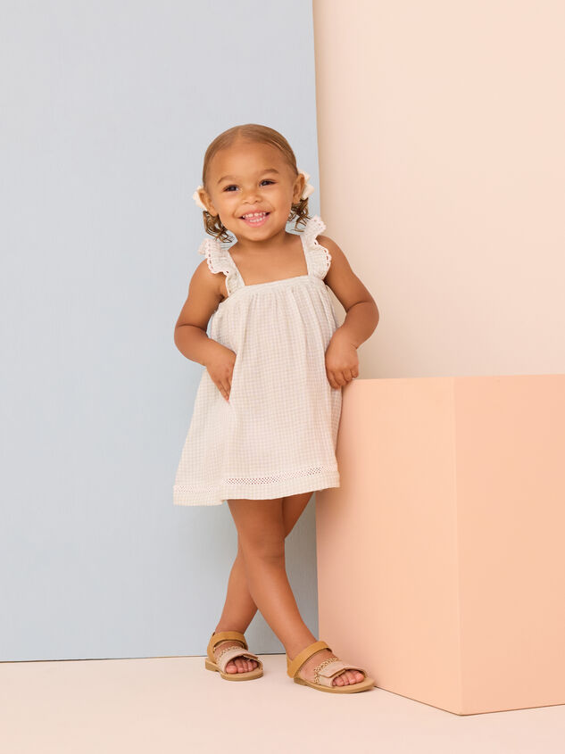Kylie Gingham Ruffle Dress - TULLABEE