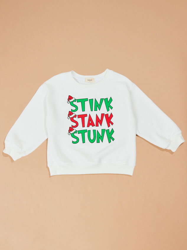 Stink Stank Stunk Graphic Sweatshirt - TULLABEE