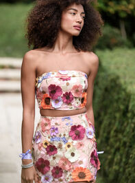 Grace 3D Floral Mini Skirt - TULLABEE