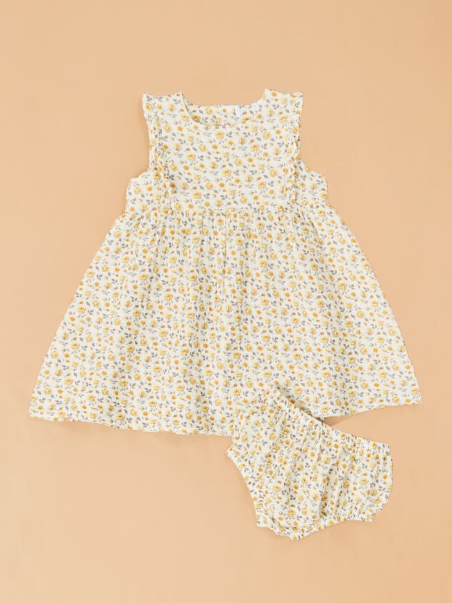 Sunshine Rose Ruffle Tank Set Detail 2 - TULLABEE