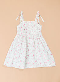 Stacey Floral Toddler Mini Dress Detail 2 - TULLABEE