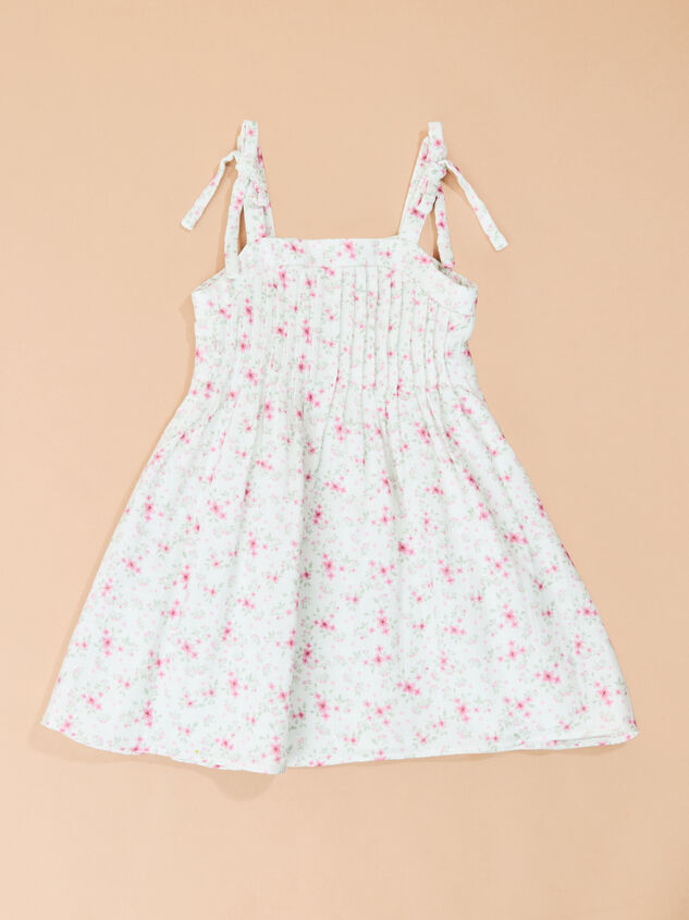 Stacey Floral Toddler Mini Dress Detail 2 - TULLABEE
