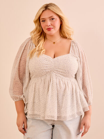 Brynnlee Peplum Top - TULLABEE
