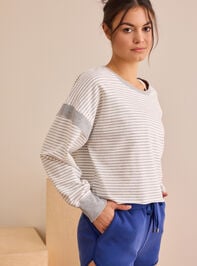 Northview Striped Long Sleeve Tee Detail 4 - TULLABEE