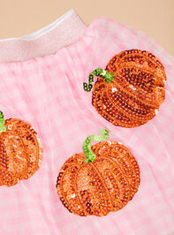Pumpkin Sparkle Tutu Skirt by Mud Pie Detail 2 - TULLABEE
