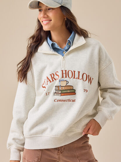 Quarter-Zip Stars Hollow Pullover - TULLABEE
