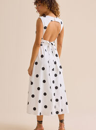 Eloria Polka Dot Maxi Dress Detail 6 - TULLABEE