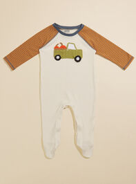 Crochet Truck Ribbed Footie by MudPie - TULLABEE