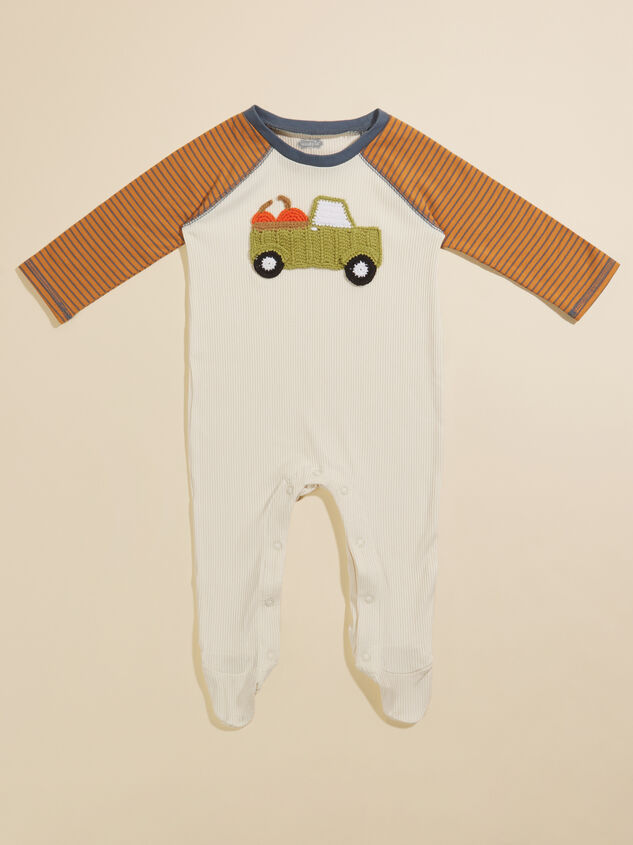 Crochet Truck Ribbed Footie by MudPie - TULLABEE