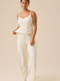 Tina Floral Ribbed Tank Detail 2 - TULLABEE