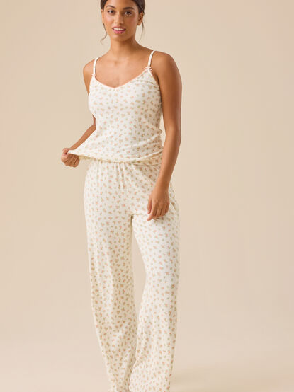 Tina Floral Ribbed Tank - TULLABEE