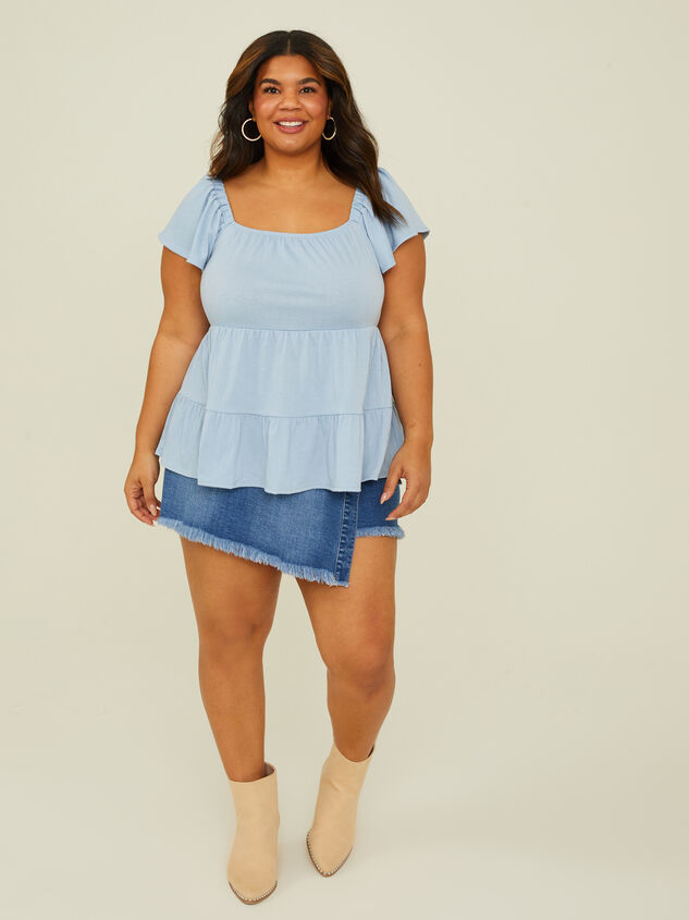 Polly Tiered Babydoll Top Detail 2 - TULLABEE