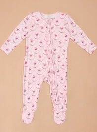 Lidia Floral Ruffle Footie - TULLABEE