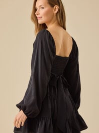 Amira Tiered Mini Dress Detail 4 - TULLABEE