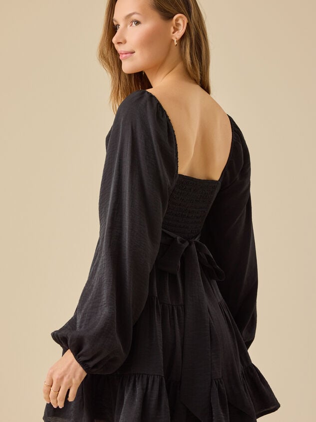 Amira Tiered Mini Dress Detail 4 - TULLABEE