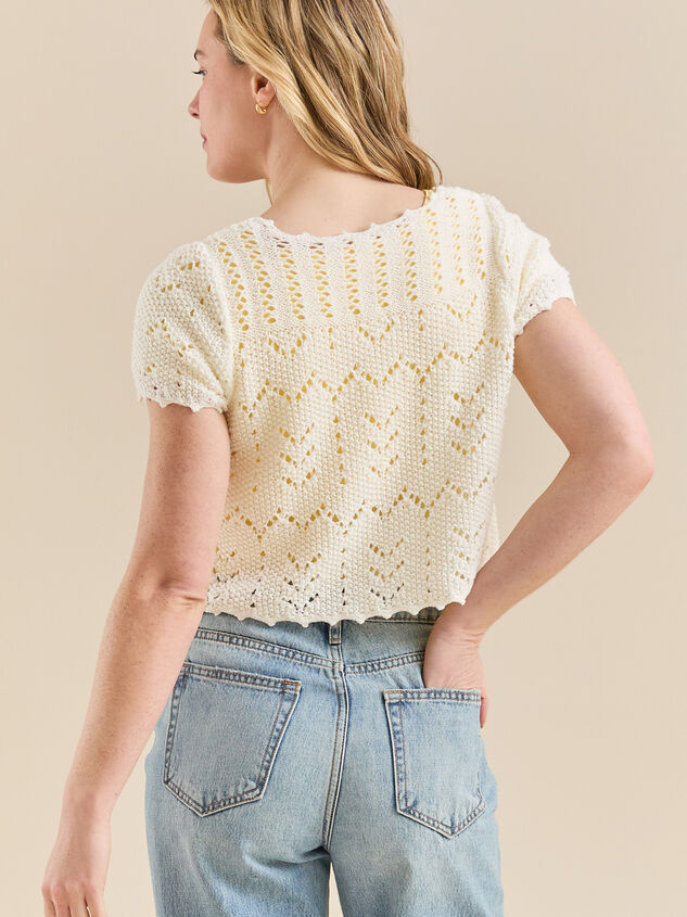 Lucia Tie Front Top Detail 4 - TULLABEE