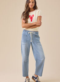 Sadie Barrel Pant Detail 2 - TULLABEE