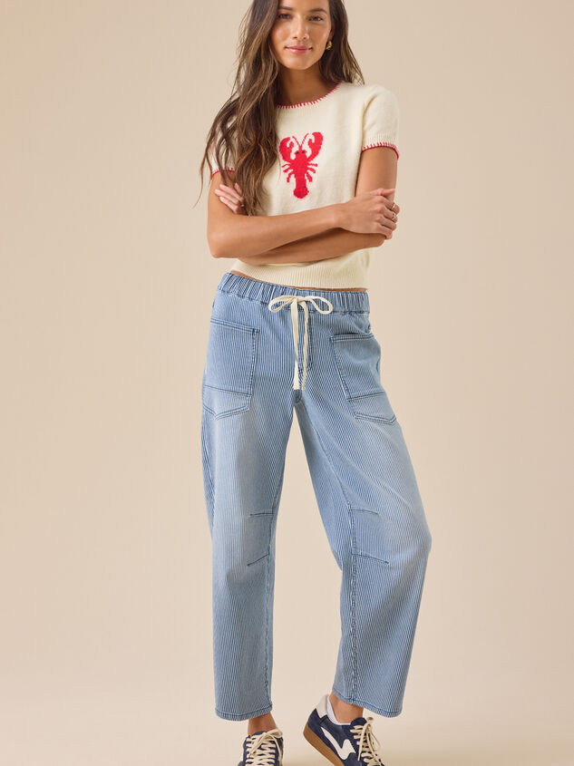 Sadie Barrel Pant Detail 2 - TULLABEE