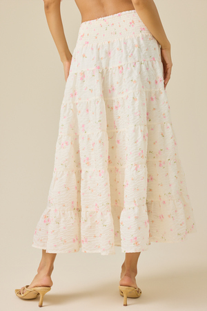 Primrose Tiered Floral Midi Skirt - Altar'd State