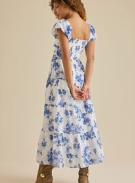 Denice Floral Maxi Dress Detail 5 - TULLABEE