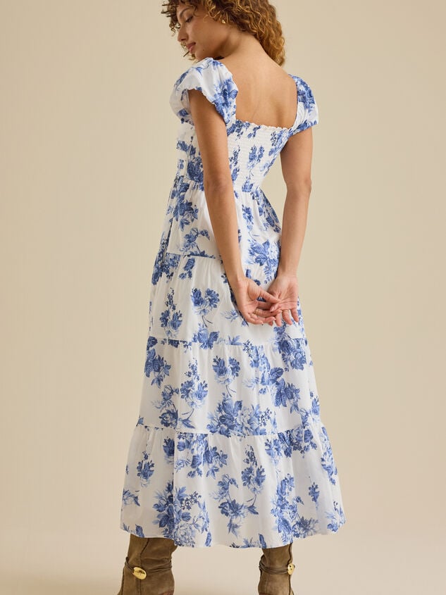 Denice Floral Maxi Dress Detail 5 - TULLABEE