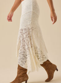Faith Midi Lace Skirt Detail 4 - TULLABEE