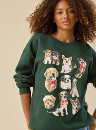 Christmas Pup Pullover Detail 3 - TULLABEE