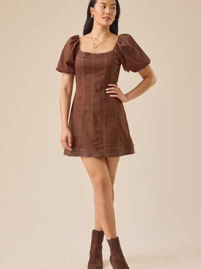 Edie Denim Mini Dress - TULLABEE