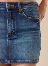 Miranda Denim Mini Skirt Detail 2 - TULLABEE