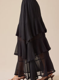 Kirsten Tiered Midi Skirt Detail 4 - TULLABEE
