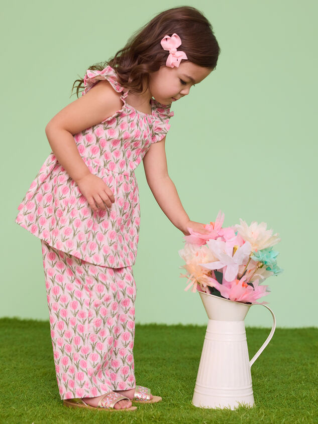 Kaeli Peony Top and Pants Set - TULLABEE