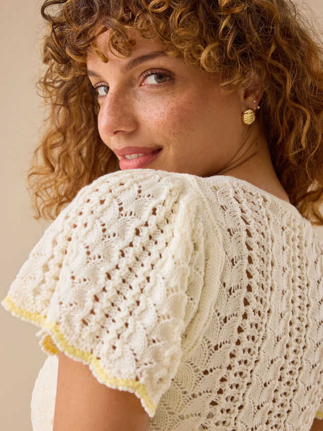 Posy Tie Front Top Detail 5 - TULLABEE