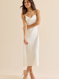 Olandria Satin Midi Dress - TULLABEE