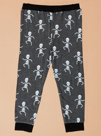 Skelly Glow in the Dark Pajamas by Mudpie Detail 4 - TULLABEE