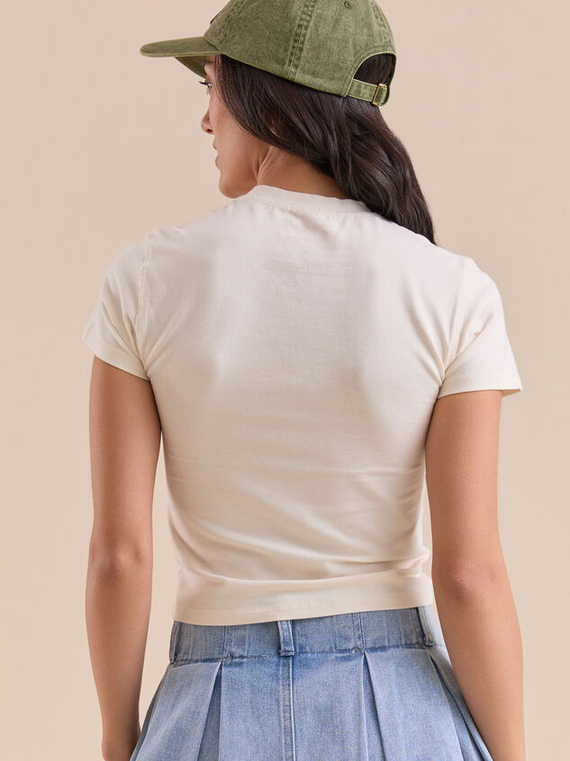Hibiscus Baby Tee Detail 4 - TULLABEE