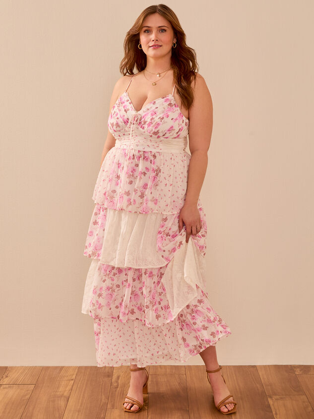 Janece Floral Maxi Dress Detail 2 - TULLABEE