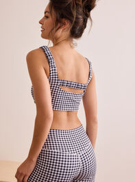 Step Up Gingham Sports Bra Detail 6 - TULLABEE