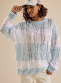 Jovie Oversized Stripe Sweater - TULLABEE