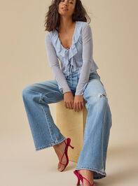 Alana Floral Ruffle Top - TULLABEE