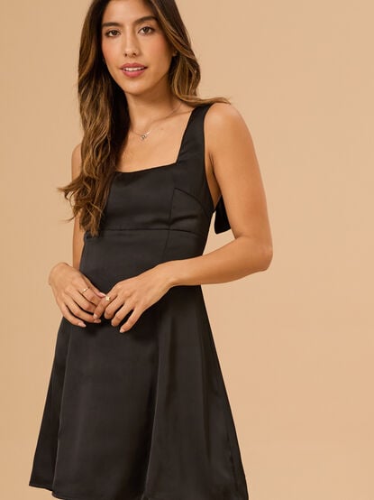 Posie Satin Mini Dress - TULLABEE