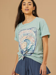 Cowgirl Dreams Oversized Tee Detail 3 - TULLABEE