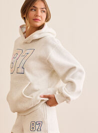 87' Embroidered Hoodie Detail 3 - TULLABEE
