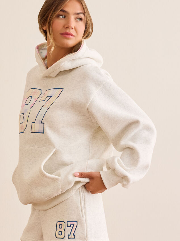 87' Embroidered Hoodie Detail 3 - TULLABEE