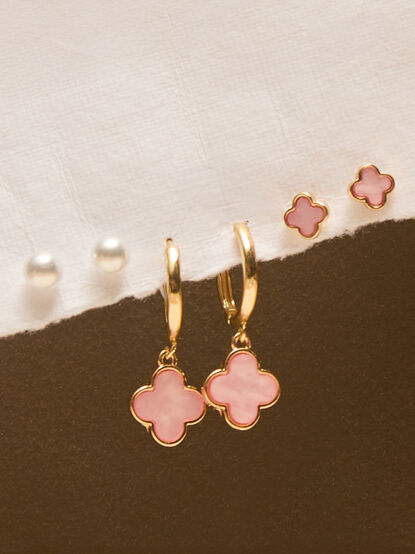 Mini Clover Earring Set - TULLABEE