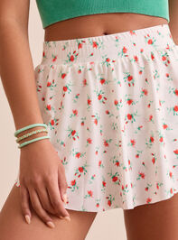 Floral Flow Skort Detail 2 - TULLABEE