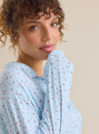 Piper Floral and Fruit Sleep Top Detail 4 - TULLABEE