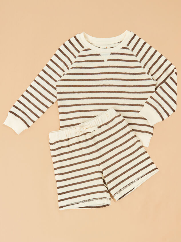 Derek Striped Top and Shorts Set - TULLABEE
