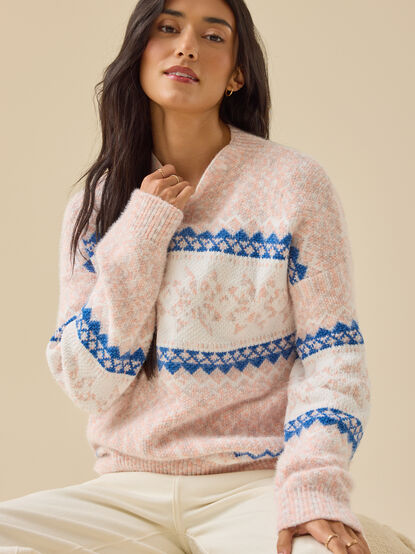 Maya Snowflake Chenille Sweater - TULLABEE