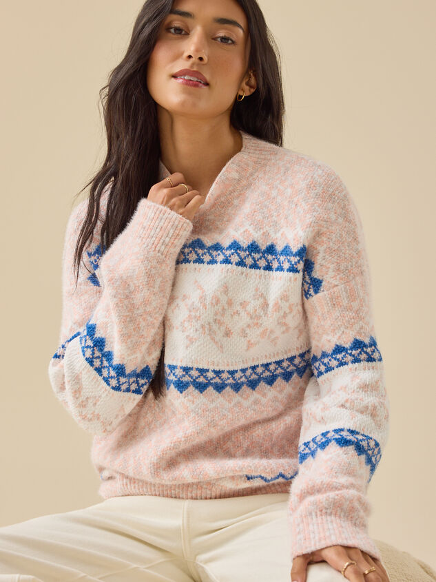 Maya Snowflake Chenille Sweater - TULLABEE