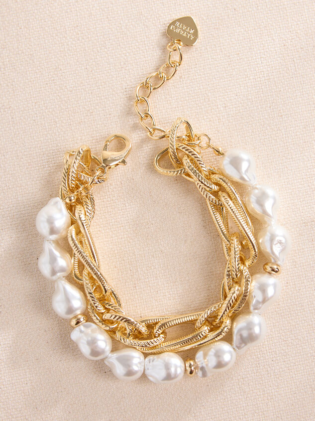 Pearl Twist Chain Bracelet - TULLABEE
